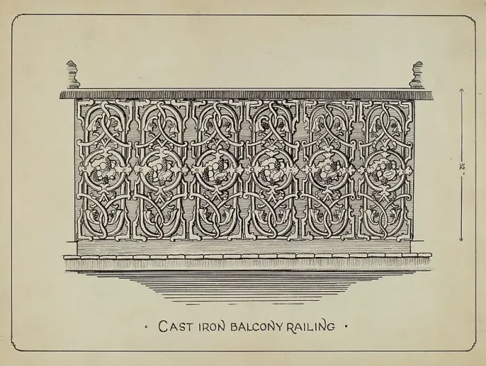 Framed Print : Balcony Railing, c. 1936. Creator: Lucien Verbeke Framed Print : Balcony Railing, c. 1936. Creator: Lucien Verbeke