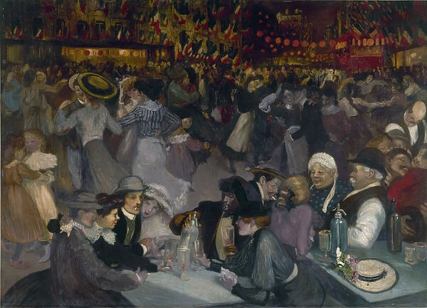 The Ball on the 14th of July. Artist: Steinlen, Theophile Alexandre (1859-1923)