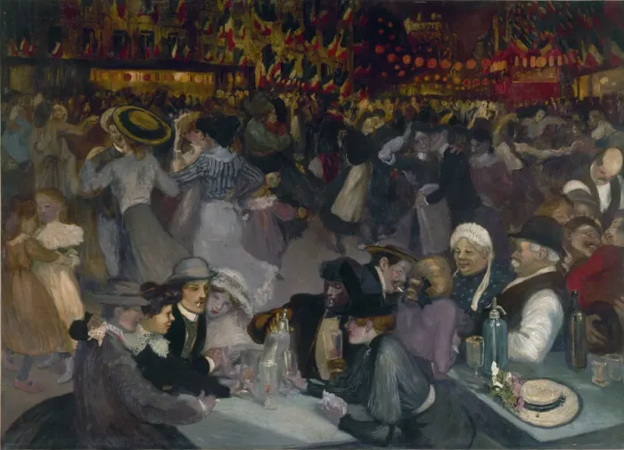 Framed Print : The Ball on the 14th of July. Artist: Steinlen, Theophile Alexandre (1859-1923) Framed Print : The Ball on the 14th of July. Artist: Steinlen, Theophile Alexandre (1859-1923)
