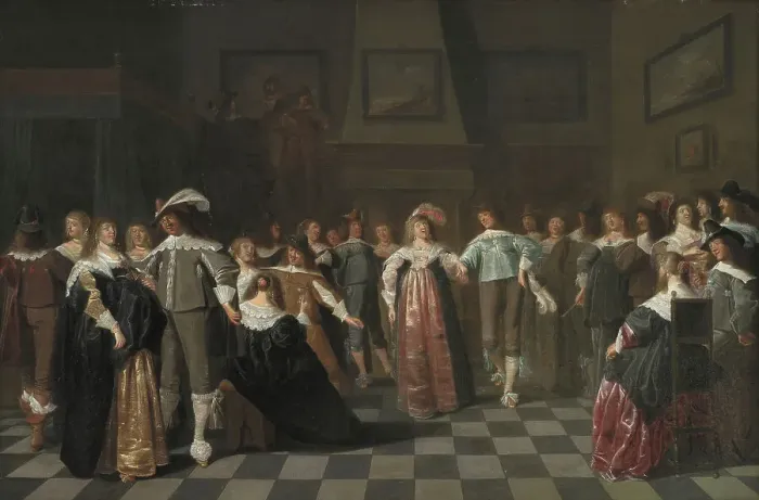 Framed Print : A Ball, 1643. Creator: Dirck Hals Framed Print : A Ball, 1643. Creator: Dirck Hals