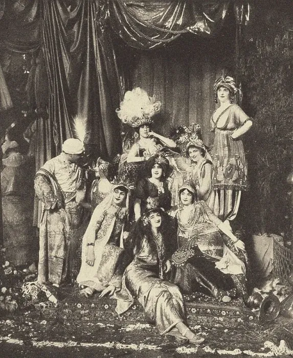 Framed Print : A ball of the Arabian Nights (Persian Fete) at the countess Clémentine Félicité de... May 19, 1912. Creator: Anonymous Framed Print : A ball of the Arabian Nights (Persian Fete) at the countess Clémentine Félicité de... May 19, 1912. Creator: Anonymous