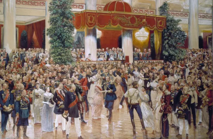 Framed Print : Ball in the Assembly of the Nobility House in St Petersburg on 23 February 1913, 1915 Framed Print : Ball in the Assembly of the Nobility House in St Petersburg on 23 February 1913, 1915