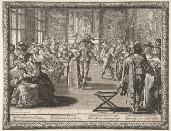 Framed Print : The Ball, ca. 1634. Creator: Abraham Bosse Framed Print : The Ball, ca. 1634. Creator: Abraham Bosse