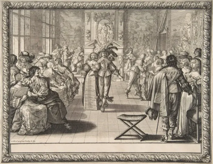 Framed Print : The Ball, ca. 1634. Creator: Abraham Bosse Framed Print : The Ball, ca. 1634. Creator: Abraham Bosse