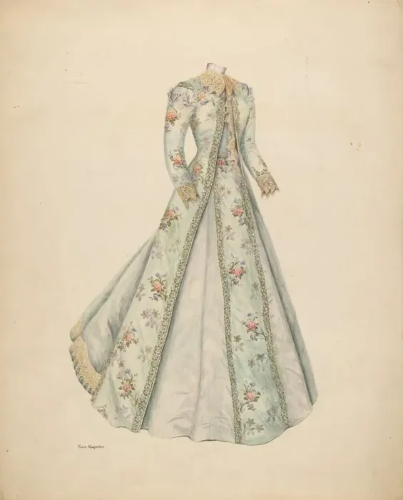 Framed Print : Ball Dress, c. 1938. Creator: Edith Magnette Framed Print : Ball Dress, c. 1938. Creator: Edith Magnette