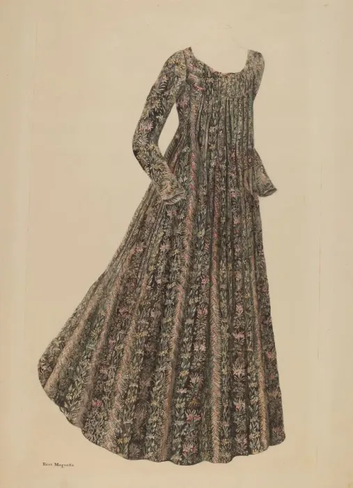 Framed Print : Ball Dress, c. 1939. Creator: Edith Magnette