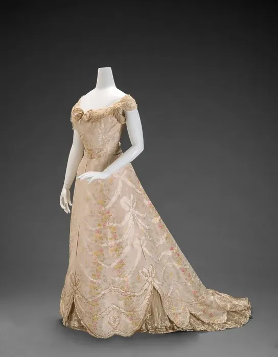 Framed Print : Ball Gown, about 1900. Creator: G. and E. Spitzer Framed Print : Ball Gown, about 1900. Creator: G. and E. Spitzer