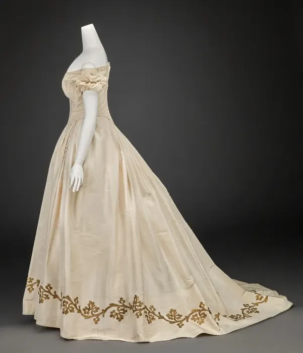 Framed Print : Ball Gown (Bodice, Skirt), 1860s. Creator: Unknown Framed Print : Ball Gown (Bodice, Skirt), 1860s. Creator: Unknown