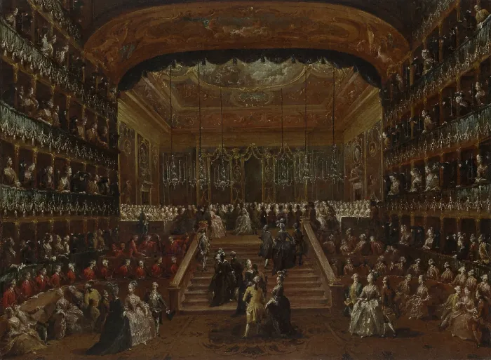 Framed Print : The Ball in honour of Count and Countess De Nord in Teatro San Benedetto, 22nd January 1782, 1782. Creator: Guardi, Francesco (1712-1793) Framed Print : The Ball in honour of Count and Countess De Nord in Teatro San Benedetto, 22nd January 1782, 1782. Creator: Guardi, Francesco (1712-1793)