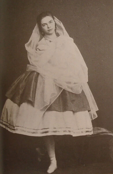 Ballerina Catherine Gavrilovna Chislova, ca 1865