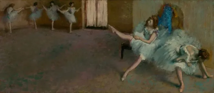 Framed Print : Before the Ballet, 1890 / 1892. Creator: Edgar Degas Framed Print : Before the Ballet, 1890 / 1892. Creator: Edgar Degas