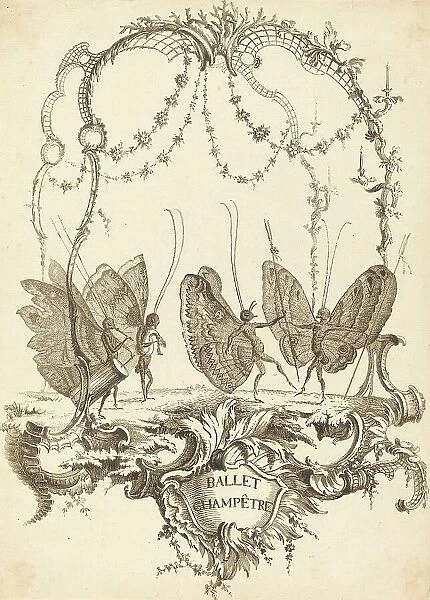 Ballet Champêtre, in or after 1756. Creator: Charles-Germain de Saint-Aubin
