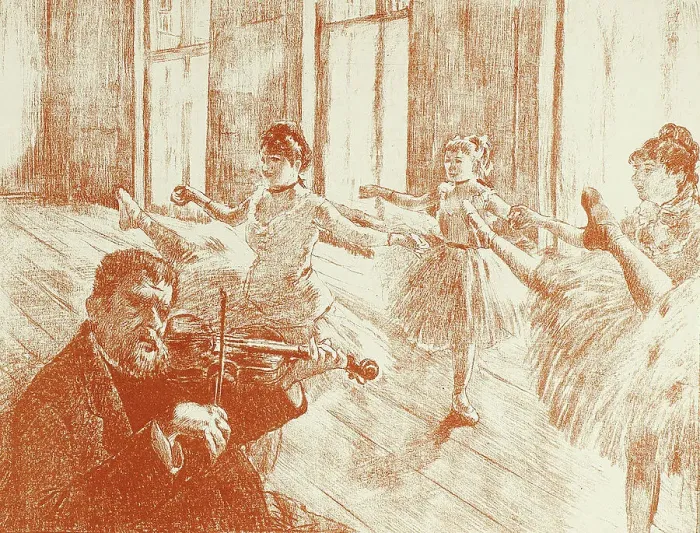Framed Print : Ballet Class, 1889–90. Creator: Georges William Thornley Framed Print : Ballet Class, 1889–90. Creator: Georges William Thornley