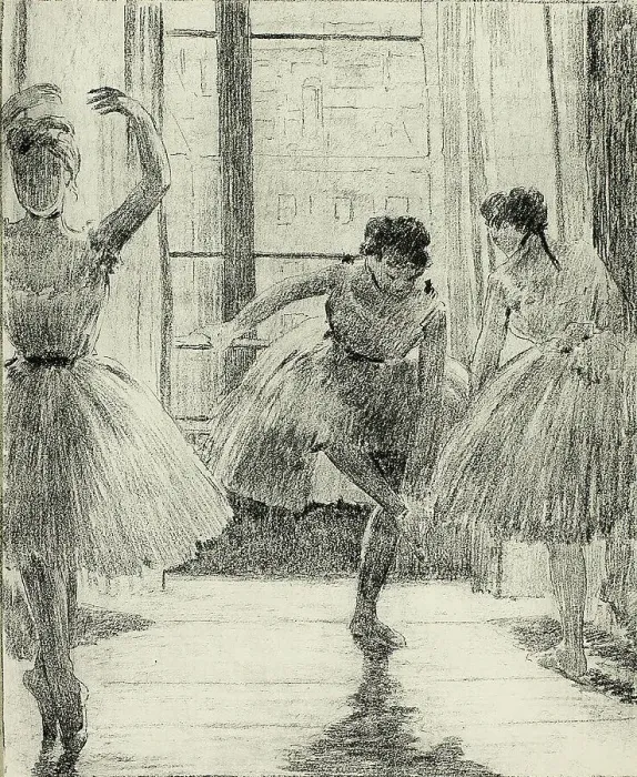 Framed Print : Before the Ballet Class, 1889–90. Creator: Georges William Thornley Framed Print : Before the Ballet Class, 1889–90. Creator: Georges William Thornley