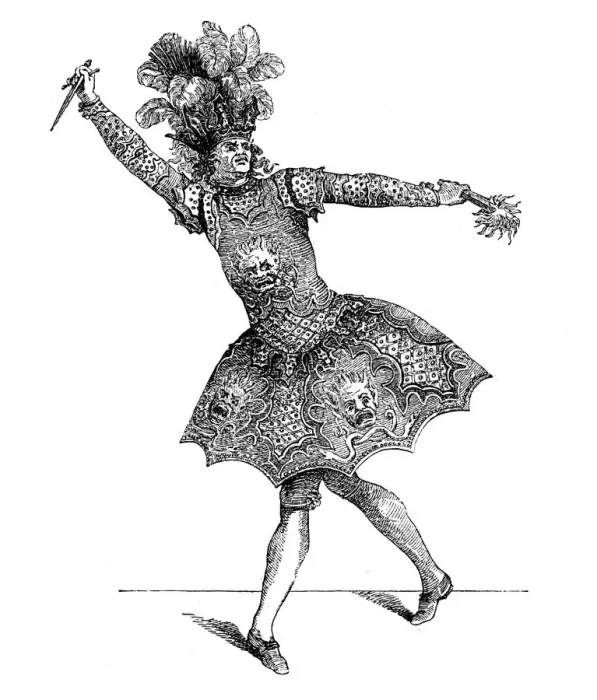 Framed Print : Ballet Costume, (1885). Artist: Martin Framed Print : Ballet Costume, (1885). Artist: Martin