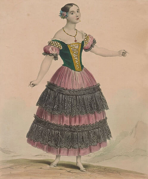 Ballet dancer Fanny Elssler (1810-1884), 1834