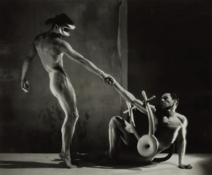 Framed Print : Ballet Orpheus with Noguchi Sculpture, between 1948 and 1955. Creator: George Platt Lynes Framed Print : Ballet Orpheus with Noguchi Sculpture, between 1948 and 1955. Creator: George Platt Lynes