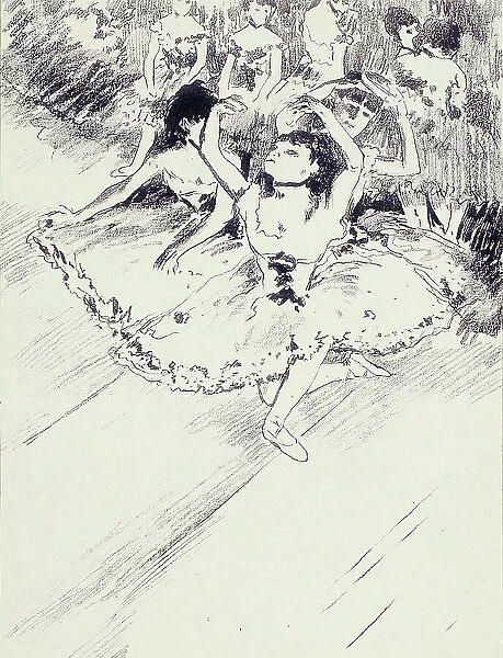 Ballet Practice, 1889–90. Creator: Georges William Thornley