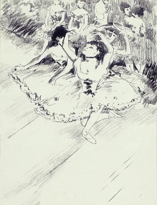 Framed Print : Ballet Practice, 1889–90. Creator: Georges William Thornley Framed Print : Ballet Practice, 1889–90. Creator: Georges William Thornley