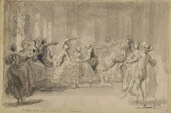 Framed Print : Ballet from The Rival Fairies, 1748. Creator: Gabriel de Saint-Aubin. Ballet from The Rival Fairies, 1748. Creator: Gabriel de Saint-Aubin Framed Print : Ballet from The Rival Fairies, 1748. Creator: Gabriel de Saint-Aubin. Ballet from The Rival Fairies, 1748. Creator: Gabriel de Saint-Aubin