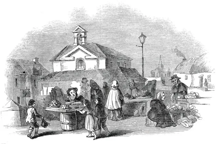 Framed Print : Ballinasloe, 1845. Creator: Unknown Framed Print : Ballinasloe, 1845. Creator: Unknown