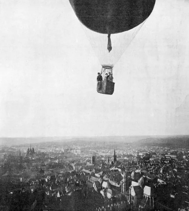 Framed Print : Balloon of the Aero Club, 18th March 1899 Framed Print : Balloon of the Aero Club, 18th March 1899