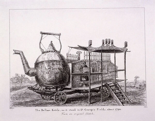 The Balloon Kettle, St Georges Fields, Southwark, London, 1852