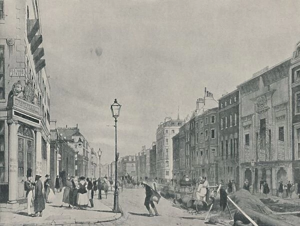 Balloons Over Piccadilly, 1842, (1920)