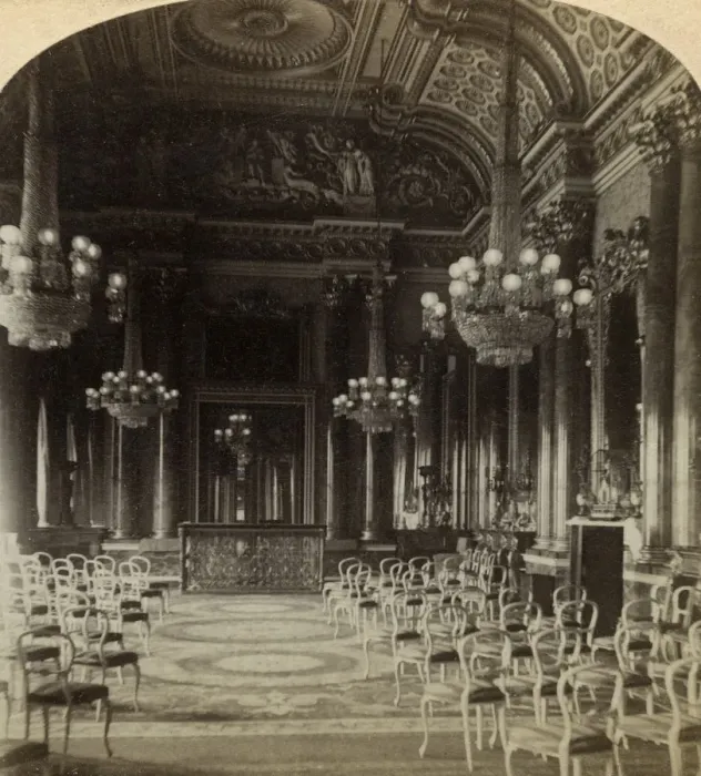Framed Print : Ballroom, Buckingham Palace, London. Artist: Underwood & Underwood Framed Print : Ballroom, Buckingham Palace, London. Artist: Underwood & Underwood