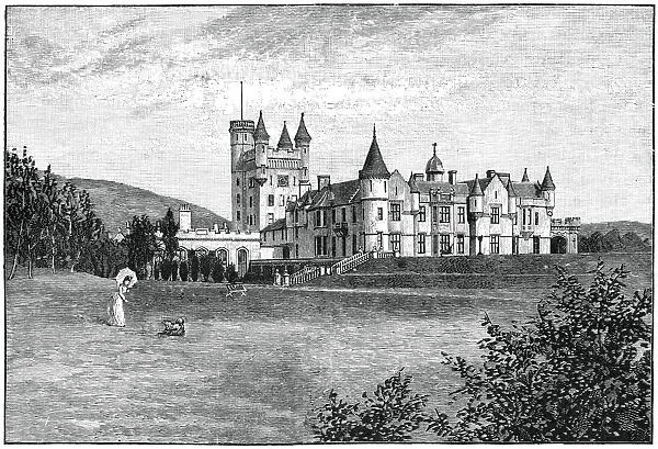 Balmoral Castle from the north-west, Aberdeenshire, Scotland, 1900. Artist: GW Wilson and Company