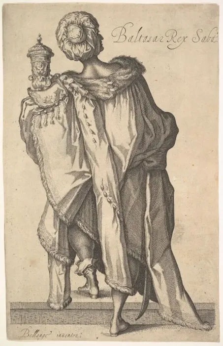 Framed Print : Balthasar, after figure in The Adoration of the Magi'by Jacques Bellange, ca Framed Print : Balthasar, after figure in The Adoration of the Magi'by Jacques Bellange, ca