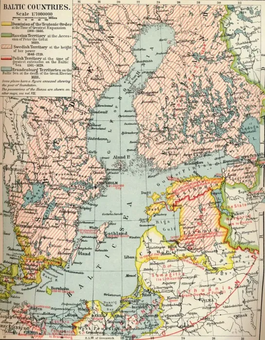 Framed Print : Baltic Countries, c1907, (1907) Framed Print : Baltic Countries, c1907, (1907)