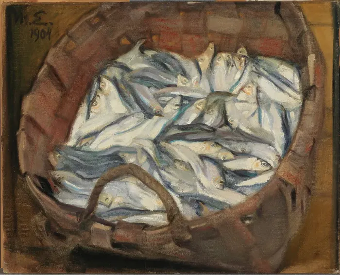 Framed Print : Baltic Herrings, 1904. Creator: Magnus Enckell Framed Print : Baltic Herrings, 1904. Creator: Magnus Enckell