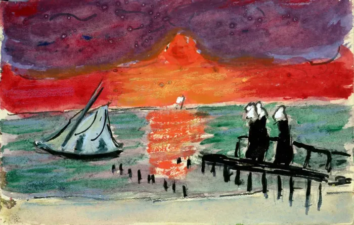 Framed Print : Baltic Sea, 1910s. Artist: Verefkin, Marianne, von (1860-1938) Framed Print : Baltic Sea, 1910s. Artist: Verefkin, Marianne, von (1860-1938)