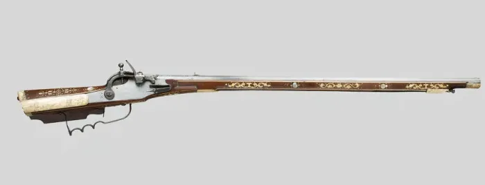 Framed Print : Baltic Snaplock Rifle, Poland, 1610 / 50. Creator: Unknown Framed Print : Baltic Snaplock Rifle, Poland, 1610 / 50. Creator: Unknown