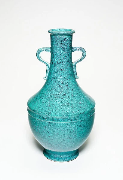 Baluster-Shaped Vase with Loop Handles, Qing dynasty, Qianlong reign mark and period