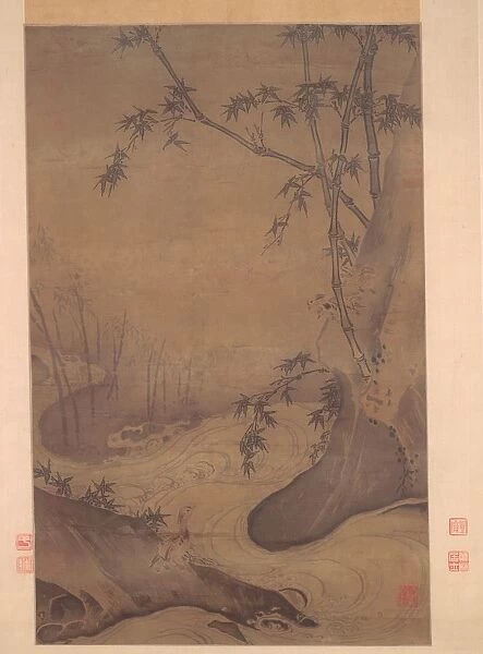 Bamboo and Ducks by a Rushing Stream, 1127-1279. Creator: Ma Yuan (Chinese, c. 1150-after 1255)