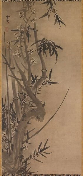 Bamboo and Plum, 1500s. Creator: Sesson Sh?kei (Japanese, active 1504-ca. 1589)