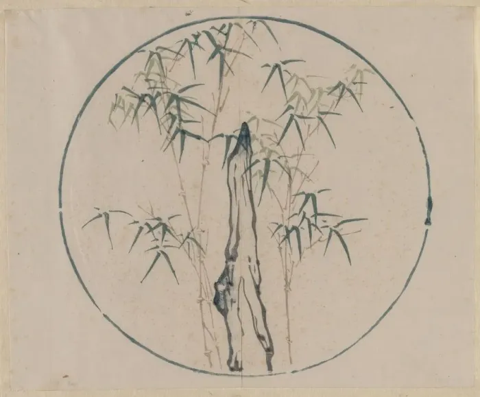 Framed Print : Bamboo and Rock, 1368-1644. Creator: Unknown Framed Print : Bamboo and Rock, 1368-1644. Creator: Unknown