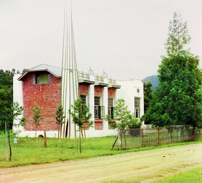 Framed Print : Bamboo workshop, Chakva, between 1905 and 1915. Creator: Sergey Mikhaylovich Prokudin-Gorsky Framed Print : Bamboo workshop, Chakva, between 1905 and 1915. Creator: Sergey Mikhaylovich Prokudin-Gorsky