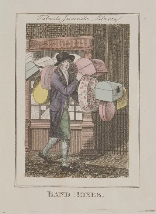 Framed Print : Band Boxes, Cries of London, 1804 Framed Print : Band Boxes, Cries of London, 1804