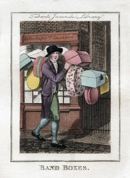 Framed Print : Band Boxes, Tabarts Juvenile Library, London, 1805 Framed Print : Band Boxes, Tabarts Juvenile Library, London, 1805
