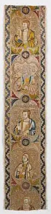 Framed Print : Band from an Orphrey, Florence, 1360s. Creator: Unknown Framed Print : Band from an Orphrey, Florence, 1360s. Creator: Unknown