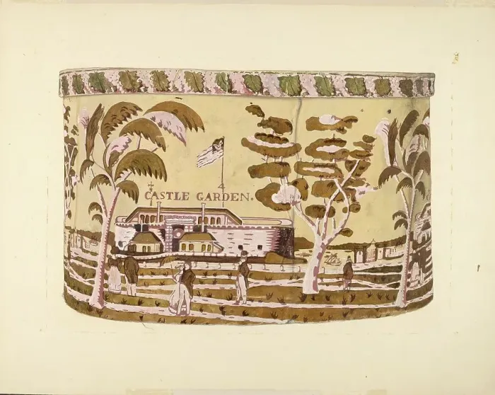 Framed Print : Bandbox - Castle Garden, 1935 / 1942. Creator: Harold Merriam. Bandbox - Castle Garden, 1935 / 1942. Creator: Harold Merriam Framed Print : Bandbox - Castle Garden, 1935 / 1942. Creator: Harold Merriam. Bandbox - Castle Garden, 1935 / 1942. Creator: Harold Merriam