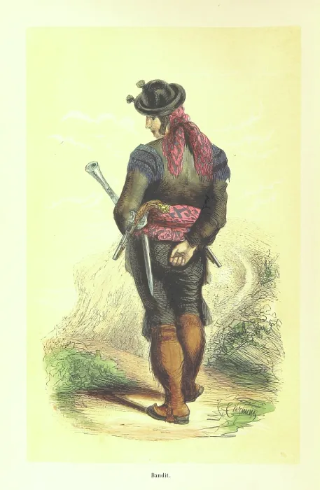 Framed Print : Bandit, 1848. Creator: Clerman Framed Print : Bandit, 1848. Creator: Clerman