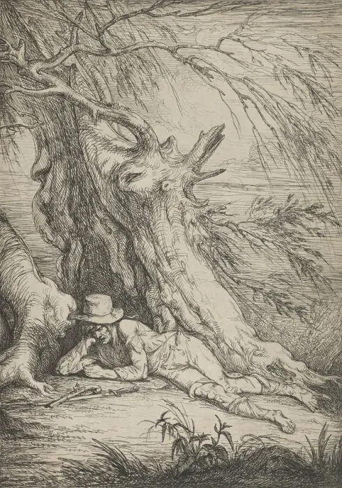 Framed Print : Bandit Beneath a Tree, 1795-1801. Creator: Raphael Lamar West Framed Print : Bandit Beneath a Tree, 1795-1801. Creator: Raphael Lamar West