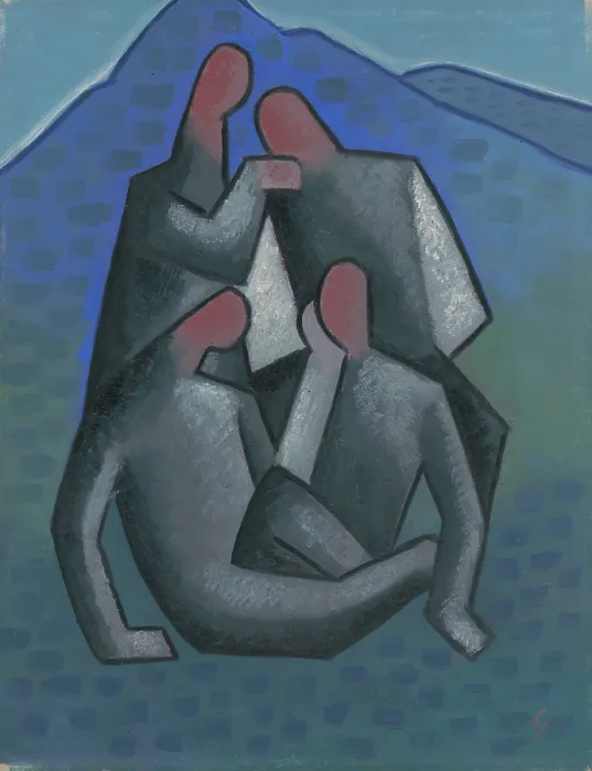 Framed Print : Bandits, 1932-1933. Creator: Mikulas Galanda Framed Print : Bandits, 1932-1933. Creator: Mikulas Galanda