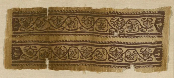 Framed Print : Bands (From Tunic Cuff), Egypt, Roman period (30 B. C. - 641 A. D. ), 4th / 6th century Framed Print : Bands (From Tunic Cuff), Egypt, Roman period (30 B. C. - 641 A. D. ), 4th / 6th century