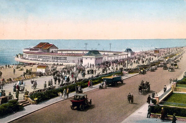 The bandstand and promenade, Worthing, West Sussex, early 20th century