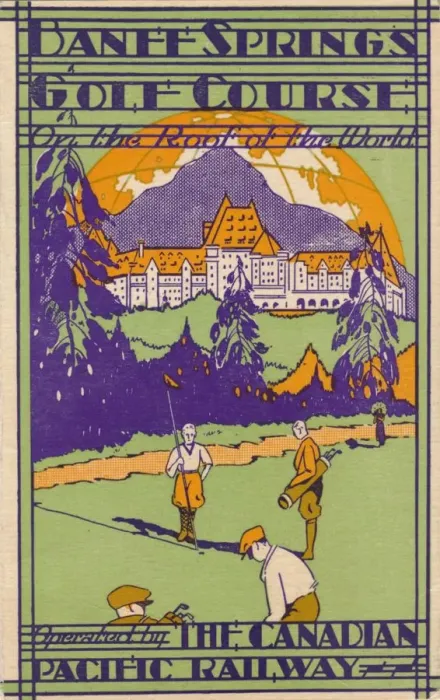 Framed Print : Banff Springs Golf Course, scorecard, c1925 Framed Print : Banff Springs Golf Course, scorecard, c1925